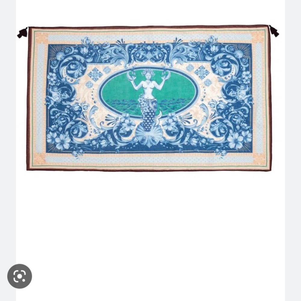 Agua Bendita Green and Blue Swim Sarong - Picture 7 of 10